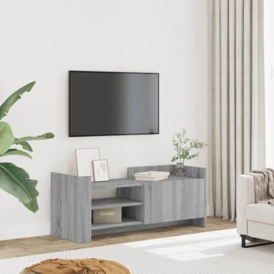 Afbeelding van vidaXL Tv meubel 100x35x40 cm bewerkt hout grijs sonoma eikenkleurig