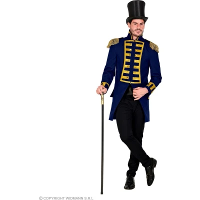Afbeelding van Widmann 48842 Blue Garde Uniform, Parade Frack, jas, circusdirector, kostuum, carnaval, themafeest, heren, meerkleurig, M