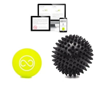 Afbeelding van KALAHARI Massage Ballen, Egelbal en Lacrosse bal eBook met oefeningen in het Nederlands voor myofasciale Zelfmassage, Fasciitis Plantaris, Herstel Fasciabal voetreflexologie, Trigger Point