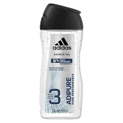 Afbeelding van 6x Adidas Men Douchegel Adipure Pure Performance 250 ml