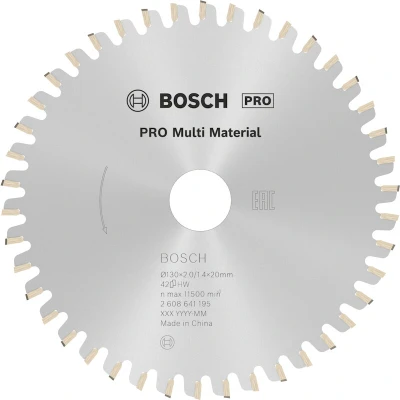 Afbeelding van Bosch Accessoires Cirkelzaagblad Multi Material 130 x 20/16 2,0 mm, 42 1st 2608641195