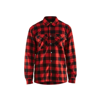 Afbeelding van Blaklader Overhemd flanel, gevoerd 3225 1131 Rood/Zwart