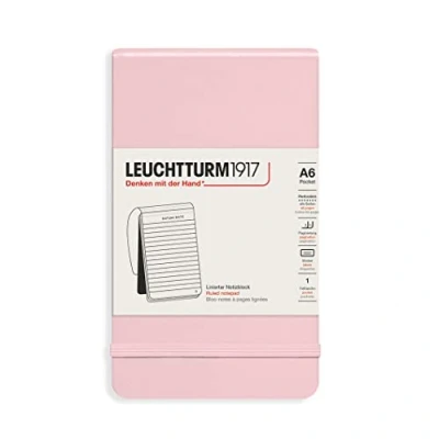 Afbeelding van Leuchtturm1917 A6 Pocket Notitieblok Lined Powder