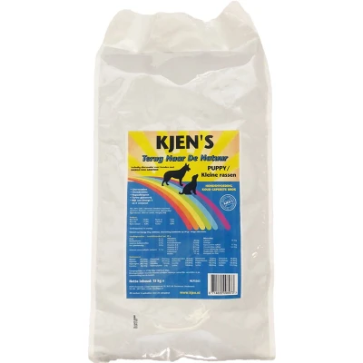 Afbeelding van Kjen&#039;s geperst hondenvoer Puppy/Kleine rassen Zalm 15 kg