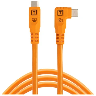 Afbeelding van Tether Tools TetherPro USB C Optima 10G rechts orange 3m (3 m, 3.2 Gen 2), kabel