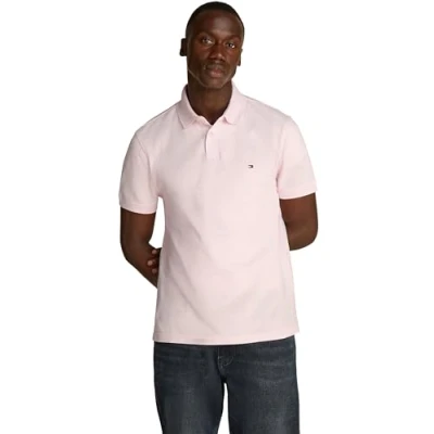 Afbeelding van Tommy Hilfiger Regular Poloshirt, Heren, Maat: 3XL, Light pink