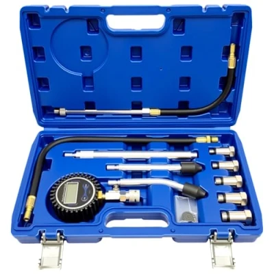 Afbeelding van ZKTOOL Autocompressietester, digitale compressiemeter, 250 psi, motorcilinder compressietester, cilinderdruk cilindercompressietester, motorcompressietester