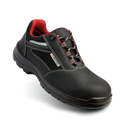 Afbeelding van Heckel Unisex Focus 2 S3 Ballet Flat, Zwart Rojo, 5.5 UK, Zwarte 38.5 EU