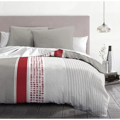 Afbeelding van Home Linge Passion Dekbedovertrekset, 140 x 200 cm, Mimosa, rood