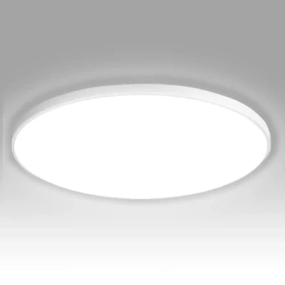 Afbeelding van NUODIFAN Led plafondlamp, 18 W, 1800 lumen, ultradun, wit, 6500 K, waterdicht, IP65, badkamer, ronde flikkervrije lamp, ledlampen