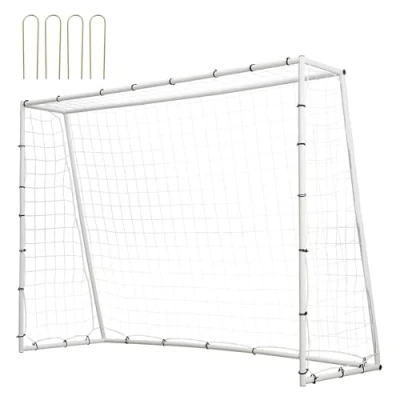 Afbeelding van VEVOR Voetbal Rebound Trainer, 20 x 15 cm IJzeren Trainingsapparatuur, Sport Rebounder Muur met Dubbelzijdig Rebounding Net &amp; Doel, Perfect voor Achtertuin Oefenen, Solo Training,