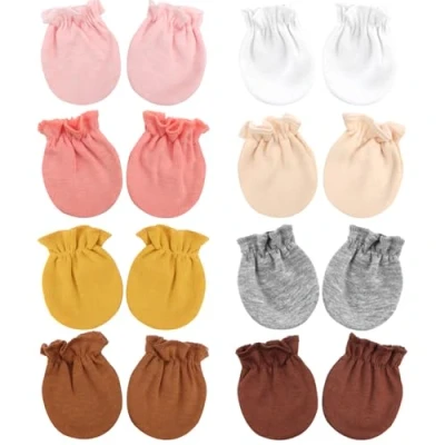 Afbeelding van DRESHOW Geboorte Baby Wanten Handschoenen Geen Krassen Katoenen voor 0 6 Maanden
