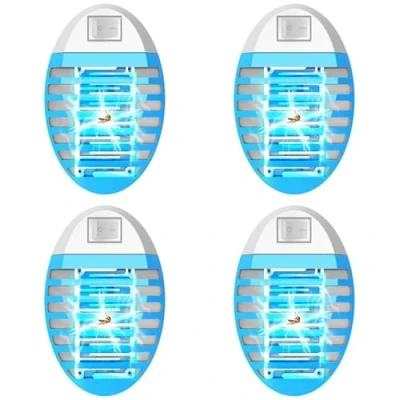 Afbeelding van Elektrische muggenlamp 2025, voor huis, tuin, binnen, buiten, keuken, woonkamer, insecten, muggen, vliegen, falene, vliegenbescherming, elektrisch vliegengaas met licht