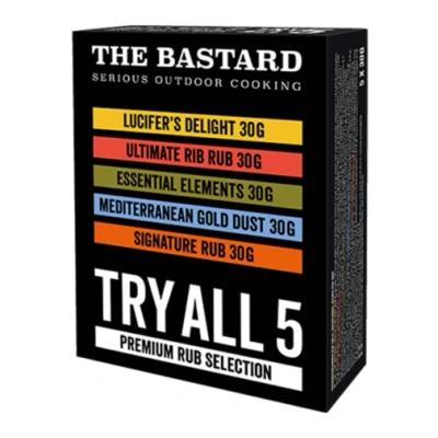 Afbeelding van The Bastard Try Out Box 5 Rubs 150gr