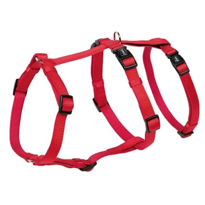 Afbeelding van Nobby Veiligheidstuigje Turva lekbescherming voor honden, nylon en neopreen (M L hals 34 48 cm, borst 40 65 rood)