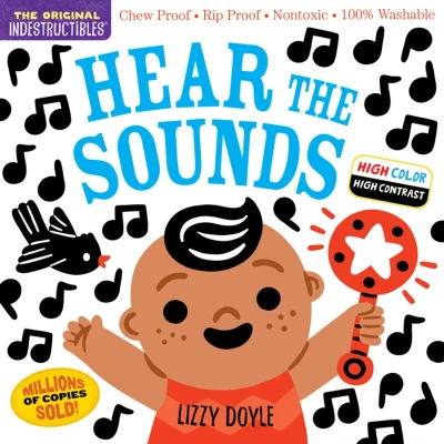 Afbeelding van Indestructibles: Hear the Sounds (High Color High Contrast): Chew Proof · Rip Nontoxic 100% Washable (Book for Babies, Newborn Books, Safe to Chew)