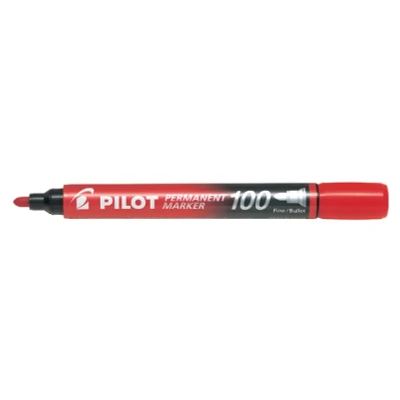 Afbeelding van Pilot Permanent Marker 100 Rood 1 stuks