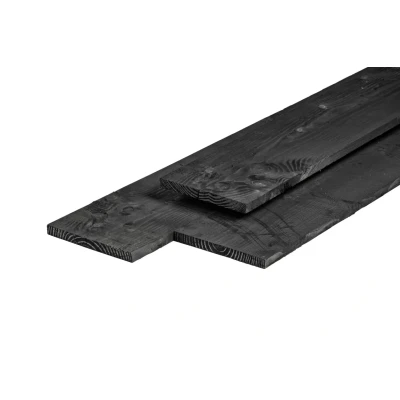 Afbeelding van Plank douglas zwart geimpregneerd 2,5x25,0x400 cm Tuindeco