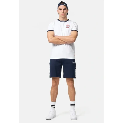 Afbeelding van Lonsdale Normale Passform Cashendun Tshirt print, Heren, Maat: XL, White navy red