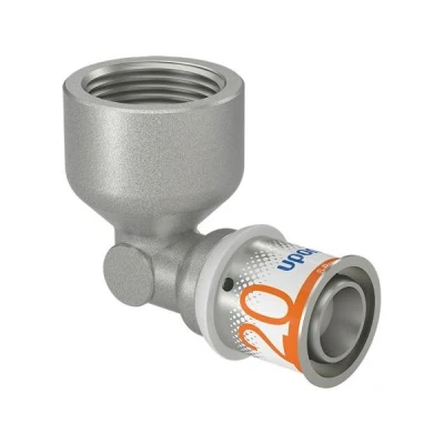 Afbeelding van Uponor S Press Plus perskoppeling 3/4&quot; binnendraad x Ø20 knie. Artikelnr: 1070541