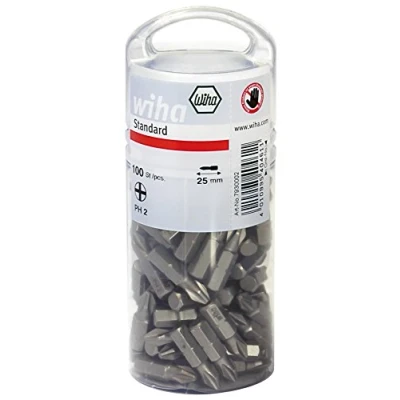 Afbeelding van Wiha Bitset Standard 25 mm TORX® (T20) 100 delig 1/4&quot; in grootverpakking 40463