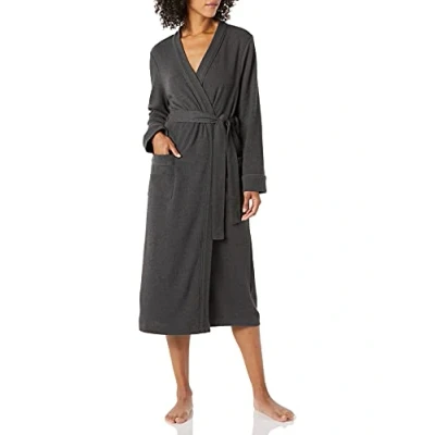 Afbeelding van Amazon Essentials Lichtgewicht gewaad over de volledige lengte voor dames (verkrijgbaar in grote maten), houtskool heather, large