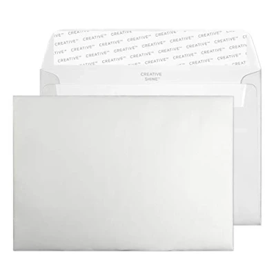 Afbeelding van Creative Shine 15112 enveloppen zelfklevende metallic zilver C6 114 x 162 mm 130g/m² 25 stuks