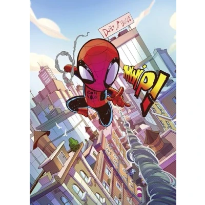 Afbeelding van Komar Artprint Marvel Spider Man THWIP 50 x 70 cm (breedte hoogte) kinderkamer, wandsticker (set)