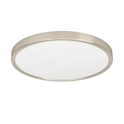 Afbeelding van EGLO LED plafondlamp Fueva 6, ronde plafonnière, opbouwlamp van metaal in zilver en wit kunststof, plafondverlichting warm koud wit, lamp plafond ⌀ 39 cm