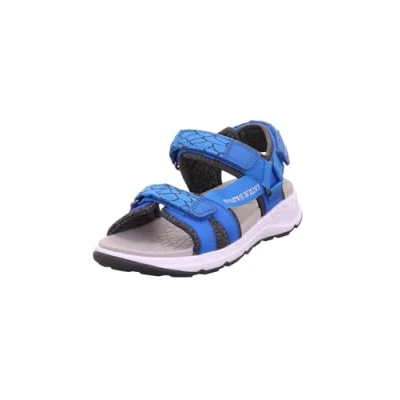 Afbeelding van Superfit Criss Cross sandalen, blauw/grijs 8020, 33 EU, Blauw grijs EU