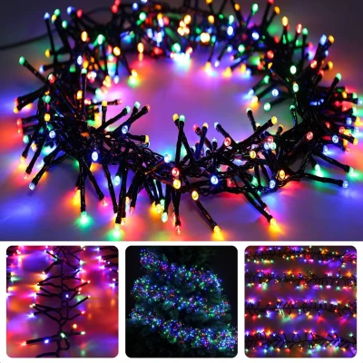 Afbeelding van Cheqo® Kerstboomverlichting LED Kerstlampjes Kerstverlichting Kerstboom Verlichting Multicolor 990 cm Energiezuinig met Timer