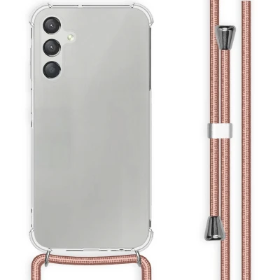 Afbeelding van Samsung Galaxy A15 (5G) Hoesje Kunststof iMoshion Hardcase/Koordhoesje/Backcover Rosé goud Telefoonhoesje