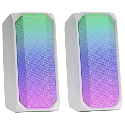Afbeelding van Mars Gaming MSRGBW, Bluetooth Luidspreker 15W, RGB Full Mesh, 2 Actieve Drivers, Wit