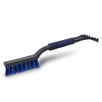 Afbeelding van ToM PaR Auto Borstel en IJKrabber 2 in 1 Sneeuwborstel Skrabber Warme Zachte Handgreep Bezem Sneeuwveger Krabber voor Dun Koud Bestendig Kunststof Lengte: 50 cm Blauw