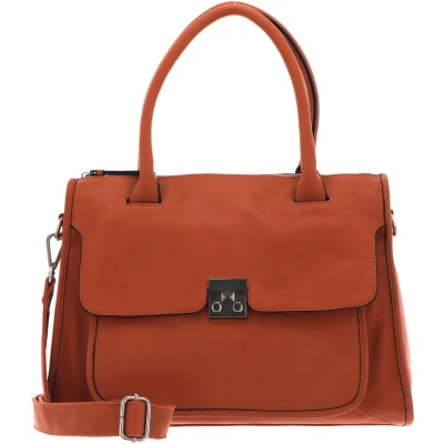 Afbeelding van FREDsBRUDER Leren Schoudertas Handtas Treasure Handbag Burned Orange Oranje