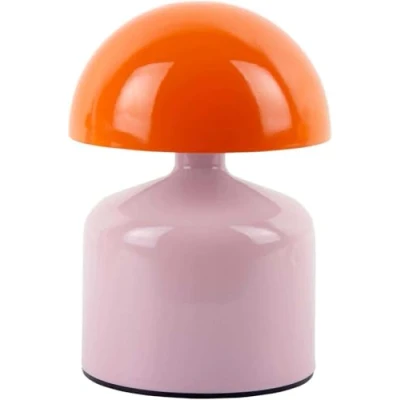 Afbeelding van Leitmotiv Tafellamp Funky Impetu LED Oplaadbaar Zacht Roze Helder Oranje 10x10x15cm Nice thingZ