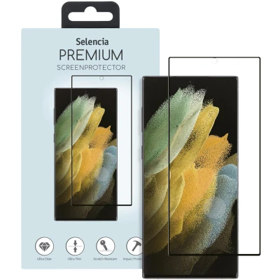 Afbeelding van Screenprotector Samsung Galaxy S22 Ultra: Selencia Ultrasonic Sensor Premium Glas