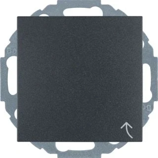 Afbeelding van Berker S.1/B.3/B.7 wandcontactdoos+ra klapdeksel 1 v kindv.antr.mat