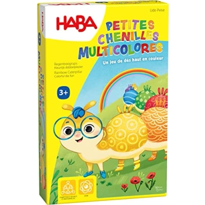 Afbeelding van HABA Veelkleurige rupsen, bedrijf, kinderen, montagespel op kleuren, klein, 3 jaar plus 306987, kleurrijk