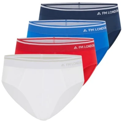 Afbeelding van FM London Slips voor heren, Blauw, Rood, Wit, 3XL