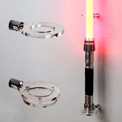 Afbeelding van WANLIAN lichtzwaard rek muur gemonteerd verticale Light Saber display stand levitatie zwaard meeste compatibel (transparant 1 gat)