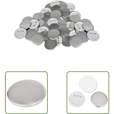 Afbeelding van 500 st Buttononderdelen 44 mm Knop Onderdelen Knopset DIY Knopen Custom Buttons 44mm Knoppen