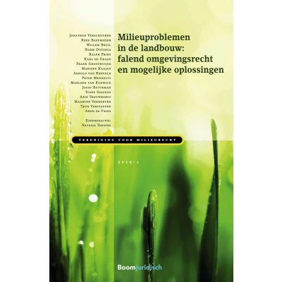 Afbeelding van Milieuproblemen in de landbouw: falend omgevingsrecht en mogelijke oplossingen (1e druk) (Paperback)