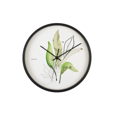 Afbeelding van Karlsson Wandklok Botanical Leaves Jungle groen Ø26cm