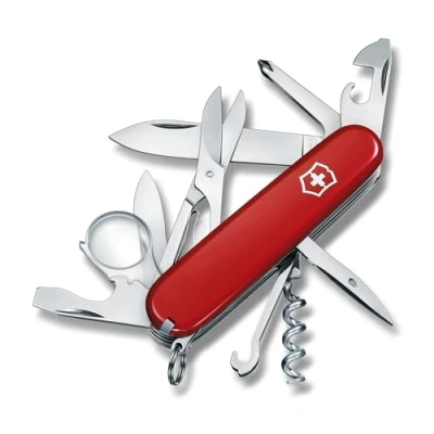Afbeelding van Victorinox Taschenmesser Explorer (16 Funktionen, Korkenzieher, Pinzette, Lupe, Phillips Schraubendreher, Schere) rot