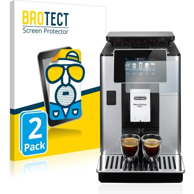 Afbeelding van BROTECT (2 Stuks) Antireflecterende Beschermfolie voor DeLonghi PrimaDonna Soul ECAM612.55.SB Anti Glare Screen Protector, Mat, Ontspiegelend