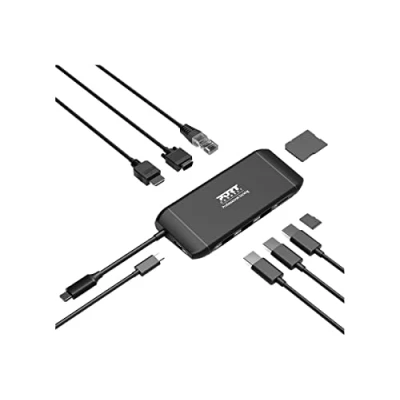Afbeelding van Aansluiting dockingstation 4K usb c 100W voor 7 apparaten zwart