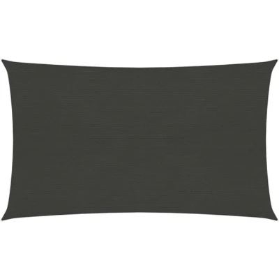 Afbeelding van Zonnezeil 160 g/m² 3,5x5 m HDPE antracietkleurig