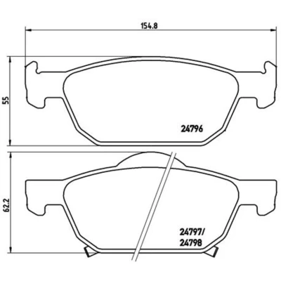 Afbeelding van Brembo Remblokset P 28 044