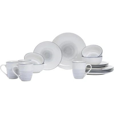 Afbeelding van Combinatieservies Luna, 16 delig, grijs